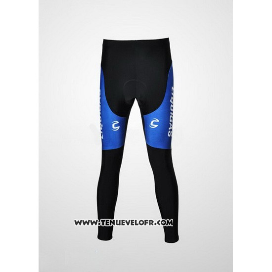 2010 Maillot Ciclismo Liquigas Doimo Bleu et Vert Manches Longues et Cuissard